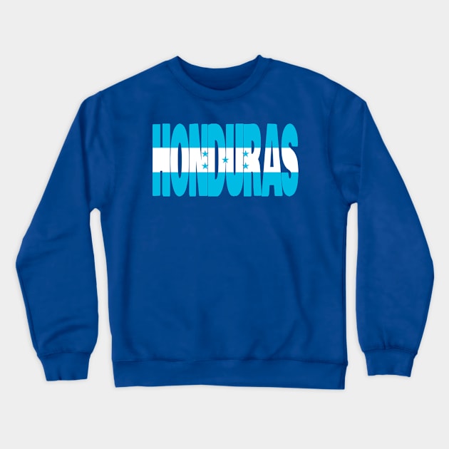 Honduras flag stencil Crewneck Sweatshirt by Kuni Art